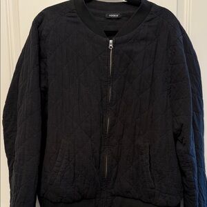 Torrid Black Quilted Jacket with Zipper